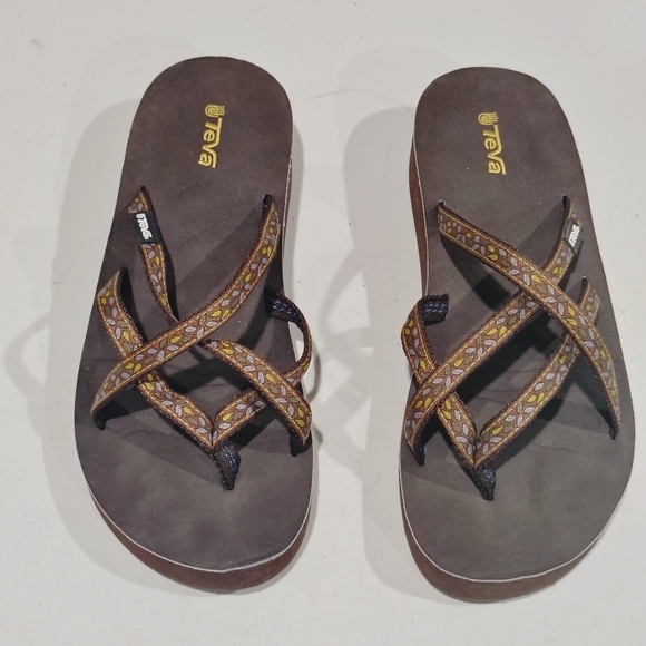 Teva Women's Brown Sandals Size 10 - Picture 2 of 12